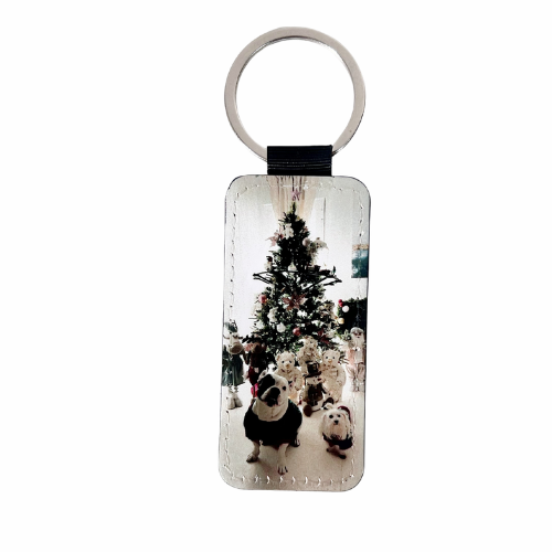 Llavero rectangular personalizado -doble cara sublimable