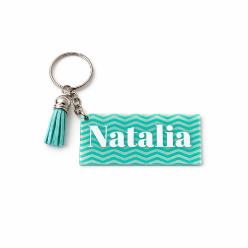 Llavero metacrilato - Diseño ondas