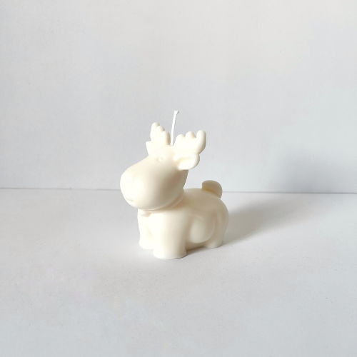 Vela de reno de navidad