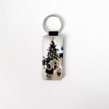 Llavero rectangular personalizado -doble cara sublimable