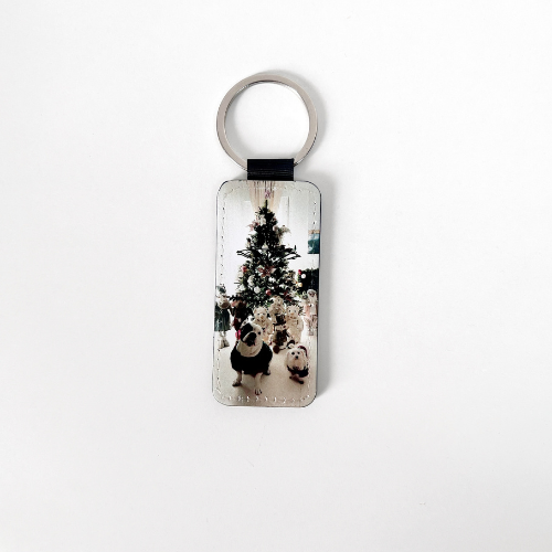 Llavero rectangular personalizado -doble cara sublimable