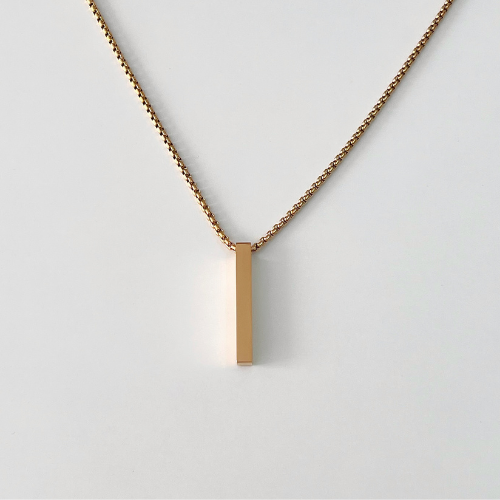 Collar rectangular personalizado todas las caras - Grabado láser