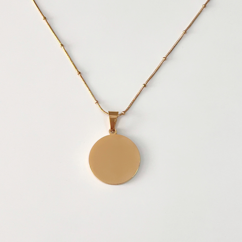 Collar redondo personalizado con texto - Ambas caras