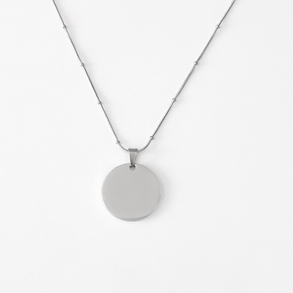 Collar redondo personalizado con texto - Ambas caras