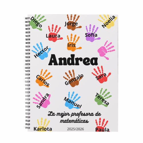 Cuaderno A5 personalizable para profesor