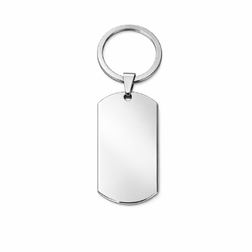 Llavero chapa militar personalizada con foto y frase - Acero inoxidable