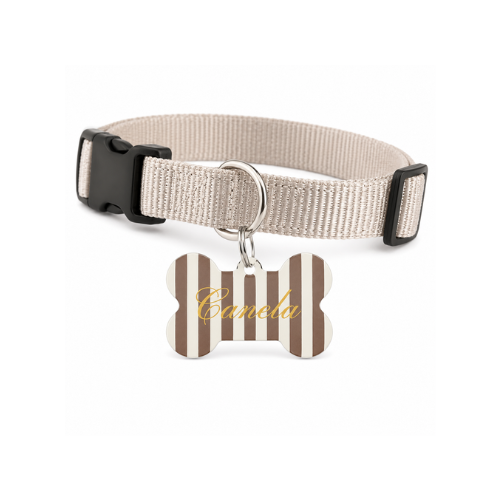Chapa identificativa para perro personalizada – Plástico sublimable