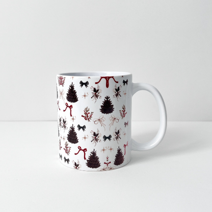 Taza navideña personalizada. Foto y frase