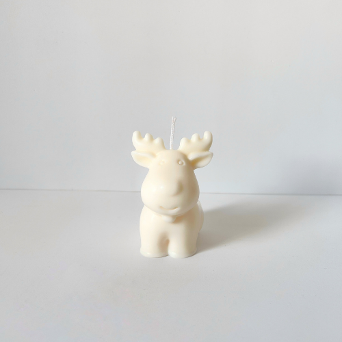 Vela de reno de navidad