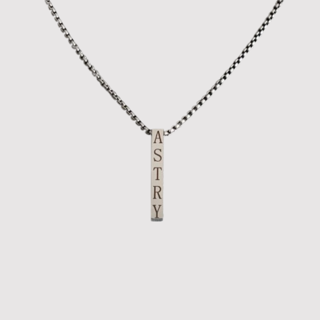 Collar rectangular personalizado todas las caras - Grabado láser