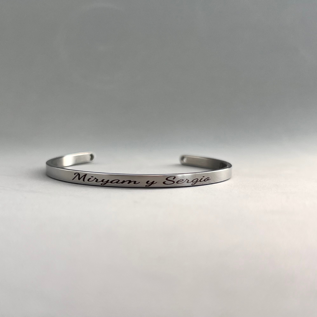 Brazalete de 4 mm - Grabado a láser (una cara)
