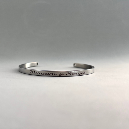 Brazalete de 4 mm - Grabado a láser (una cara)
