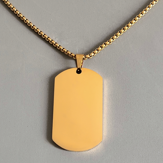 Chapa militar personalizada con foto - grabado láser
