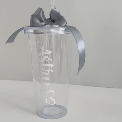 VASO TRANSPARENTE PERSONALIZADO