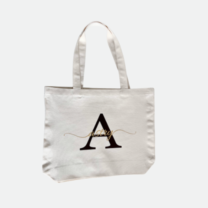 Tote bag personalizada con inicial y nombre