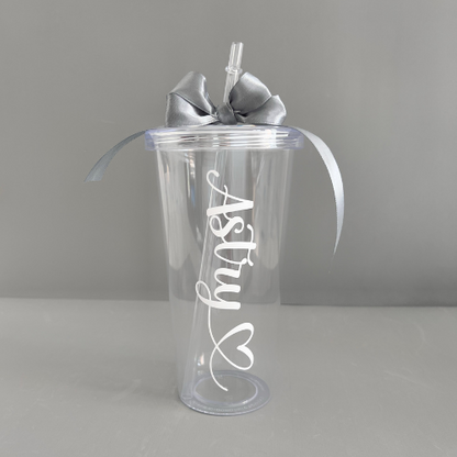 VASO TRANSPARENTE PERSONALIZADO