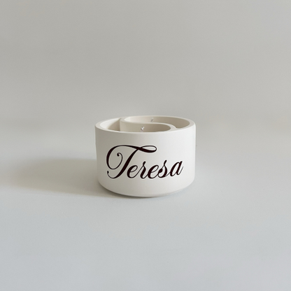 Vela Yin Yang personalizada - caramelo, frambuesa y vainilla